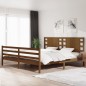 vidaXL Estructura de cama madera maciza de pino marrón miel 200x200 cm vidaXL Estructura de cama madera maciza de pino marrón miel 200x200 cm