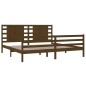 vidaXL Estructura de cama madera maciza de pino marrón miel 200x200 cm vidaXL Estructura de cama madera maciza de pino marrón miel 200x200 cm