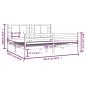 vidaXL Estructura de cama madera maciza de pino marrón miel 200x200 cm vidaXL Estructura de cama madera maciza de pino marrón miel 200x200 cm
