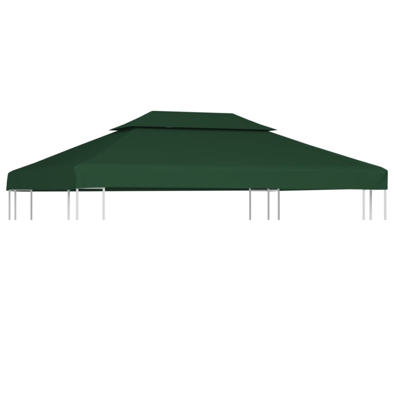 vidaXL Cubierta de repuesto de cenador 310 g/m² verde 3x4 m vidaXL Cubierta de repuesto de cenador 310 g/m² verde 3x4 m