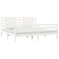 vidaXL Estructura de cama madera maciza de pino blanca 200x200 cm vidaXL Estructura de cama madera maciza de pino blanca 200x200 cm