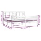 vidaXL Estructura de cama madera maciza de pino blanca 200x200 cm vidaXL Estructura de cama madera maciza de pino blanca 200x200 cm
