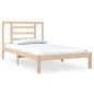 vidaXL Estructura de cama madera maciza de pino 100x200 cm