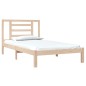 vidaXL Estructura de cama madera maciza de pino 100x200 cm
