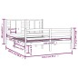 vidaXL Estructura de cama de madera maciza de pino gris 160x200 cm vidaXL Estructura de cama de madera maciza de pino gris 160x200 cm