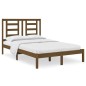 vidaXL Estructura de cama madera maciza de pino marrón miel 120x200 cm