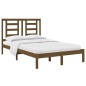 vidaXL Estructura de cama madera maciza de pino marrón miel 120x200 cm