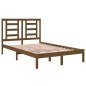 vidaXL Estructura de cama madera maciza de pino marrón miel 120x200 cm