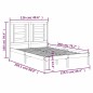 vidaXL Estructura de cama madera maciza de pino marrón miel 120x200 cm