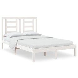 vidaXL Estructura de cama madera maciza de pino blanco 120x200 cm