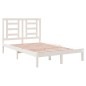 vidaXL Estructura de cama madera maciza de pino blanco 120x200 cm