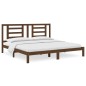 vidaXL Estructura de cama madera maciza de pino marrón miel 200x200 cm