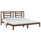 vidaXL Estructura de cama madera maciza de pino marrón miel 200x200 cm