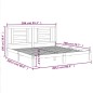 vidaXL Estructura de cama madera maciza de pino marrón miel 200x200 cm