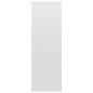 vidaXL Estantes pared madera contrachapada blanco brillo 104x20x58,5cm
