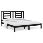 vidaXL Estructura de cama madera maciza super king negro 180x200 cm vidaXL Estructura de cama madera maciza super king negro 180x200 cm