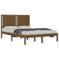 vidaXL Estructura de cama madera maciza de pino marrón miel 140x200 cm vidaXL Estructura de cama madera maciza de pino marrón miel 140x200 cm