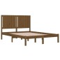 vidaXL Estructura de cama madera maciza de pino marrón miel 140x200 cm vidaXL Estructura de cama madera maciza de pino marrón miel 140x200 cm