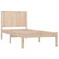 vidaXL Estructura de cama madera maciza de pino 90x190 cm vidaXL Estructura de cama madera maciza de pino 90x190 cm