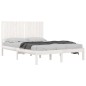 vidaXL Estructura de cama de madera maciza de pino blanca 140x200 cm vidaXL Estructura de cama de madera maciza de pino blanca 140x200 cm