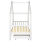 vidaXL Estructura cama niños y cajones madera maciza blanca 90x200 cm vidaXL Estructura cama niños y cajones madera maciza blanca 90x200 cm
