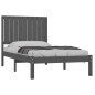 vidaXL Estructura de cama madera maciza de pino gris 90x200 cm vidaXL Estructura de cama madera maciza de pino gris 90x200 cm