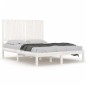 vidaXL Estructura de cama madera maciza de pino blanco 120x200 cm vidaXL Estructura de cama madera maciza de pino blanco 120x200 cm