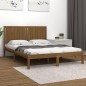 vidaXL Estructura de cama madera maciza King marrón miel 150x200 cm vidaXL Estructura de cama madera maciza King marrón miel 150x200 cm