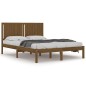vidaXL Estructura de cama madera maciza King marrón miel 150x200 cm vidaXL Estructura de cama madera maciza King marrón miel 150x200 cm