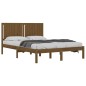 vidaXL Estructura de cama madera maciza King marrón miel 150x200 cm vidaXL Estructura de cama madera maciza King marrón miel 150x200 cm