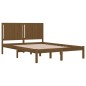 vidaXL Estructura de cama madera maciza King marrón miel 150x200 cm vidaXL Estructura de cama madera maciza King marrón miel 150x200 cm