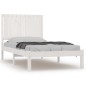 vidaXL Estructura de cama madera maciza de pino blanco 90x200 cm