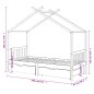 vidaXL Estructura cama niños y cajones madera maciza blanca 90x200 cm vidaXL Estructura cama niños y cajones madera maciza blanca 90x200 cm