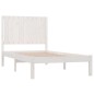 vidaXL Estructura de cama madera maciza de pino blanco 90x200 cm