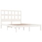 vidaXL Estructura de cama madera maciza de pino blanca 180x200 cm vidaXL Estructura de cama madera maciza de pino blanca 180x200 cm
