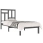 vidaXL Estructura de cama madera maciza de pino gris 90x200 cm vidaXL Estructura de cama madera maciza de pino gris 90x200 cm