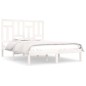 vidaXL Estructura de cama madera maciza de pino blanco 120x200 cm
