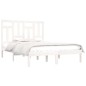 vidaXL Estructura de cama madera maciza de pino blanco 120x200 cm