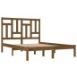 vidaXL Estructura cama madera maciza pino marrón king size 150x200 cm vidaXL Estructura cama madera maciza pino marrón king size 150x200 cm