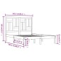 vidaXL Estructura de cama de madera maciza de pino 160x200 cm vidaXL Estructura de cama de madera maciza de pino 160x200 cm