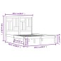vidaXL Estructura de cama madera maciza de pino marrón miel 200x200 cm vidaXL Estructura de cama madera maciza de pino marrón miel 200x200 cm