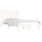 vidaXL Estructura cama pequeña doble madera maciza blanco 120x190 cm vidaXL Estructura cama pequeña doble madera maciza blanco 120x190 cm