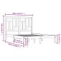 vidaXL Estructura de cama madera maciza de pino 180x200 cm vidaXL Estructura de cama madera maciza de pino 180x200 cm