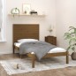 vidaXL Estructura de cama madera maciza marrón miel 100x200 cm vidaXL Estructura de cama madera maciza marrón miel 100x200 cm