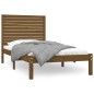vidaXL Estructura de cama madera maciza marrón miel 100x200 cm vidaXL Estructura de cama madera maciza marrón miel 100x200 cm