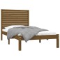 vidaXL Estructura de cama madera maciza marrón miel 100x200 cm vidaXL Estructura de cama madera maciza marrón miel 100x200 cm