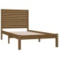 vidaXL Estructura de cama madera maciza marrón miel 100x200 cm vidaXL Estructura de cama madera maciza marrón miel 100x200 cm