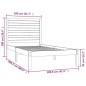 vidaXL Estructura de cama madera maciza marrón miel 100x200 cm vidaXL Estructura de cama madera maciza marrón miel 100x200 cm