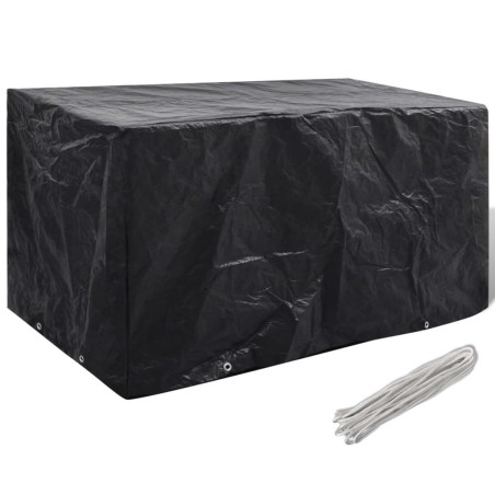 vidaXL Cubierta para muebles de jardín 8 ojales 180x70x90 cm