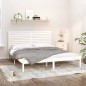 vidaXL Estructura de cama madera maciza blanco 200x200 cm vidaXL Estructura de cama madera maciza blanco 200x200 cm